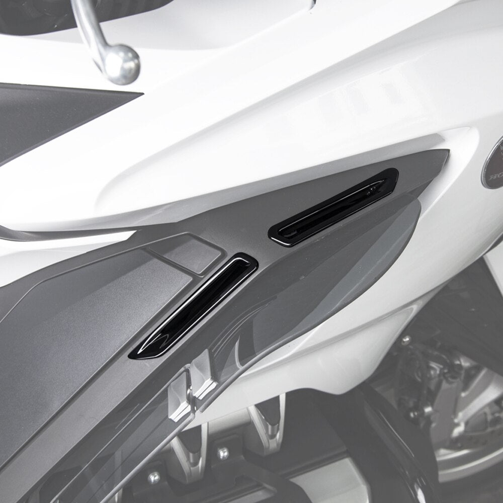 PANICAL Motorrad-Luftführungen, Kühlerschlitz, dekorative Schutzabdeckung, Verkleidung für Honda Gold Wing 1800 GL1800 F6B 2018–2023, Chrom 